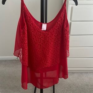 Red Summer blouse